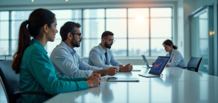 Man reviewing USDA Direct Loan documents with a financial advisor from Top Notch Wealth Management