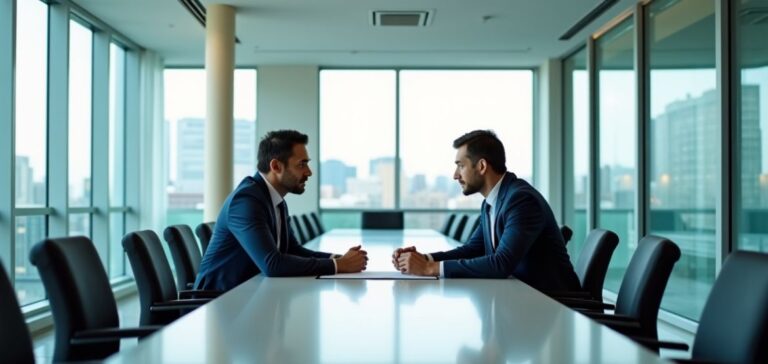 Business owner reviewing USDA Direct Loan Guidelines paperwork with a financial advisor from Top Notch Wealth Management.